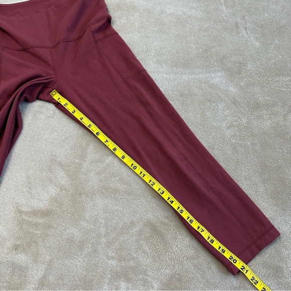 Yogalicious Lux Leggings Cranberry Size Small - Picture 5 of 7